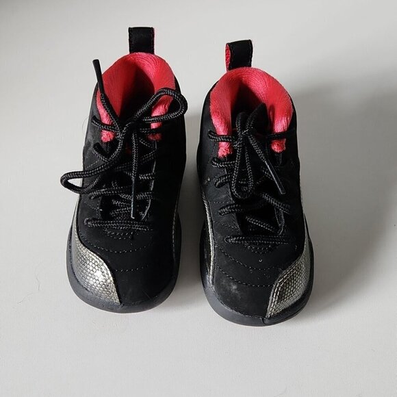 JORDAN | 12 Retro Black Red GS girls sz 6C - Picture 3 of 5